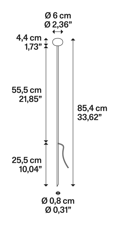 Reed by Lodes, size drawing: Reed 60 Oval 60