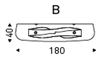 Butterfly Console Table by Cattelan Italia, size drawing 6