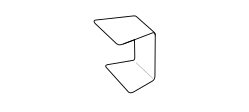 Loman Outdoor Side Table by Ditre Italia, size drawing