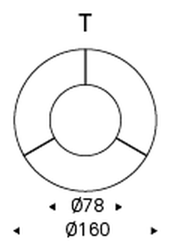 Soho Ker-Wood Dining Table by Cattelan Italia, size drawing 5