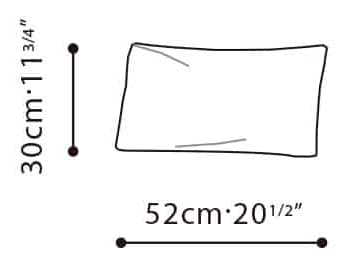 Leman Small Chair by Camerich, size drawing: C08D1001