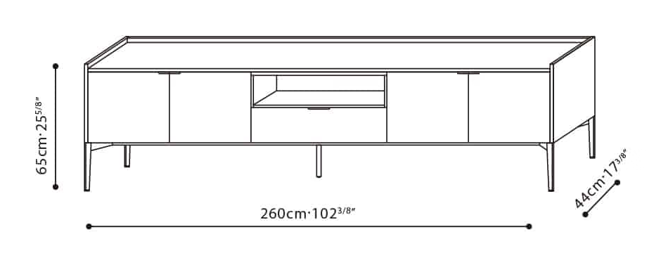 Matrix Cabinet (High Base) by Camerich, size drawing: C04H0806 + B40H0806 + B41H0806
