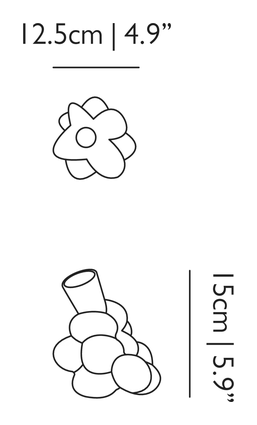Egg Vase by Moooi, size drawing: Large