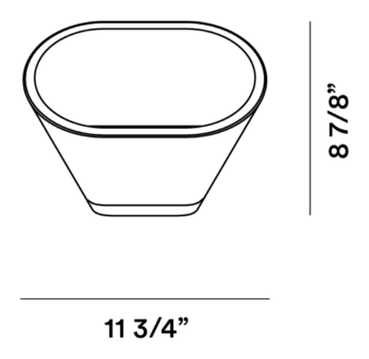 Aplomb Wall Lamp by Foscarini, size drawing