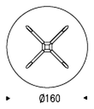 Planer Round Dining Table by Cattelan Italia, size drawing 2