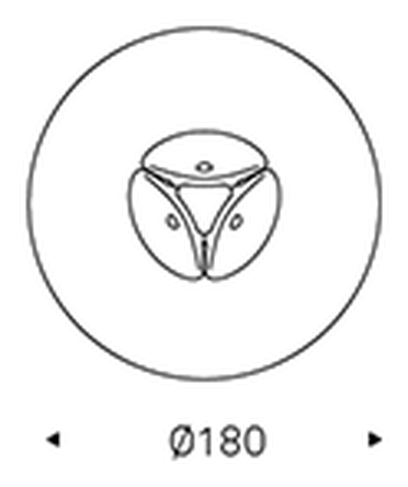 Maxim Dining Table by Cattelan Italia, size drawing 4