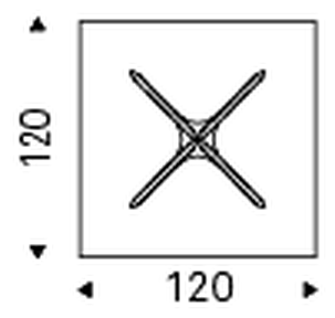 Helix Coffee Table by Cattelan Italia, size drawing 5