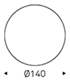 Maxim Argile Dining Table by Cattelan Italia, size drawing 2