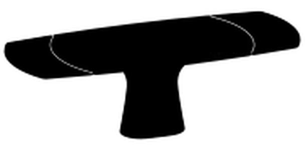 Podium Dining Table by Bontempi, size drawing: 53.15
