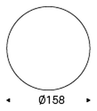 Gordon Keramik Dining Table by Cattelan Italia, size drawing 3
