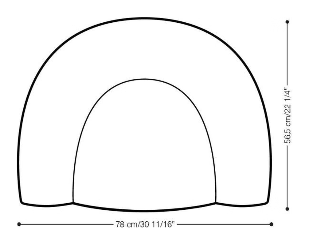 Vignelli Chair, Limited Edition by Heller, size drawing 3
