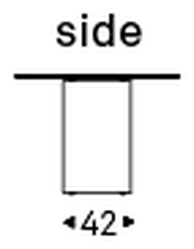 Papelito Keramik Dining Table by Cattelan Italia, size drawing 2