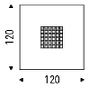 Scacco Coffee Table by Cattelan Italia, size drawing 3
