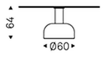 Ritz Lounge Table by Cattelan Italia, size drawing 1