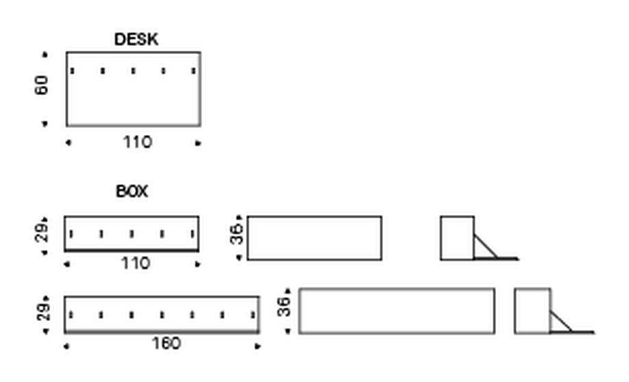 Airport Modular Bookcase by Cattelan Italia, size drawing 4