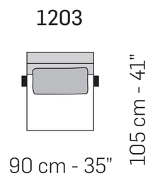 Amalfi Sofa by Nicoline, size drawing 8
