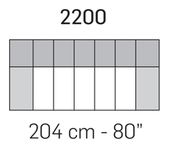 Zara Sofa by Nicoline, size drawing 3