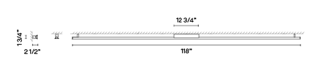 Spa Lighting Collection by Vibia, size drawing: Model 5979