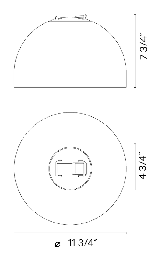 Plusminus Lighting System by Vibia, size drawing: Model 6225
