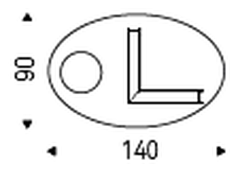Levante Coffee Table by Cattelan Italia, size drawing 3