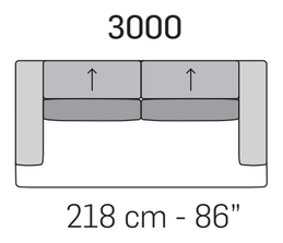 Moorea Sofa by Nicoline, size drawing 5