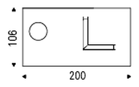 Levante Coffee Table by Cattelan Italia, size drawing 6