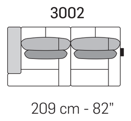 Sirio Sofa by Nicoline, size drawing 7