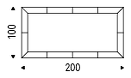 Photo Mirror by Cattelan Italia, size drawing 3