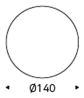Giano Keramik Dining Table by Cattelan Italia, size drawing 2
