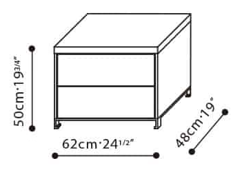Max Media Cabinet by Camerich, size drawing: C0416011