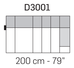 Zara Deep Sofa by Nicoline, size drawing 6