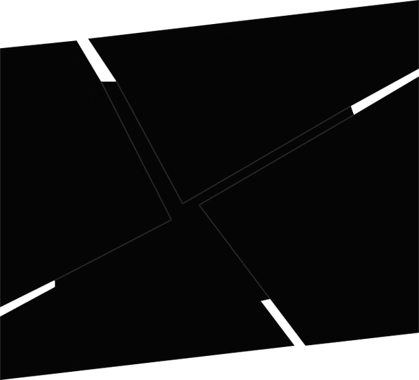 Break Mirror by Bontempi, size drawing