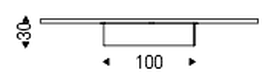 Idem Coffee Table by Cattelan Italia, size drawing 1