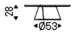 Adrian Wood Coffee Table by Cattelan Italia, size drawing 1