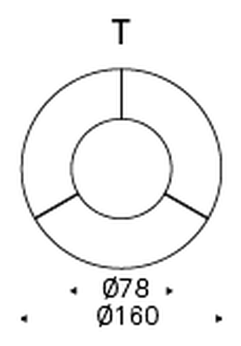 Skorpio Ker-Wood Round Dining Table by Cattelan Italia, size drawing 5