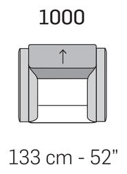 Claire Sofa by Nicoline, size drawing 4
