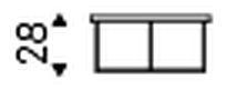 Billy Keramik Coffee Table by Cattelan Italia, size drawing 5