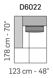 Cairoli Deep Sofa by Nicoline, size drawing 7