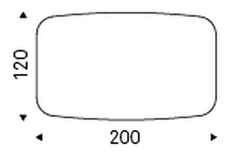 Planer Crystalart Dining Table by Cattelan Italia, size drawing 4