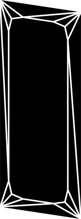 Diamante Mirror by Bontempi, size drawing: 09.43