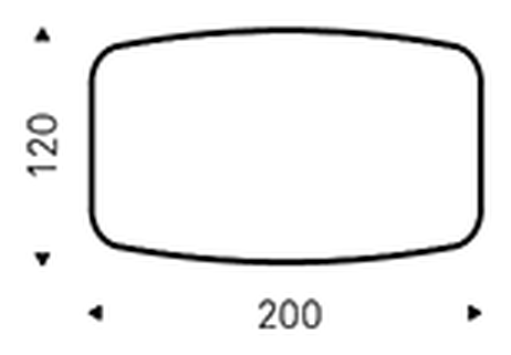 Tyron Keramik Premium Dining Table by Cattelan Italia, size drawing 2