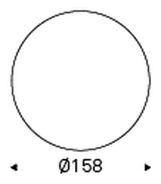 Eliot Keramik Round Dining Table by Cattelan Italia, size drawing 3