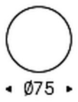 Wish Wall Mirror by Cattelan Italia, size drawing 3