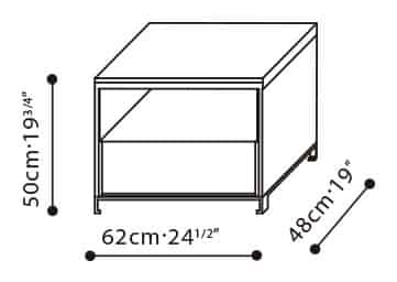 Max Media Cabinet by Camerich, size drawing: C0416012