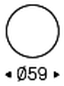 Wish Wall Mirror by Cattelan Italia, size drawing 2