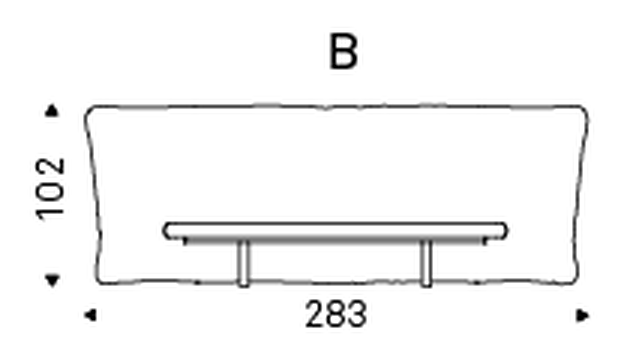 Marlon Bed by Cattelan Italia, size drawing 4