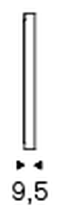 Wish Wall Mirror by Cattelan Italia, size drawing 1
