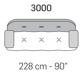 Boero Sofa by Nicoline, size drawing 3
