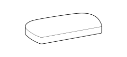 Papilo Outdoor Sofa by Ditre Italia, size drawing: 3-seat sofa base