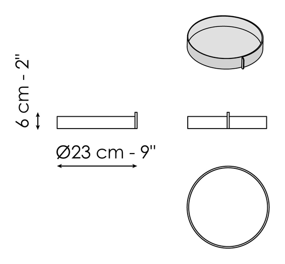 Gauss Desk by Bonaldo, size drawing: Drawer 120